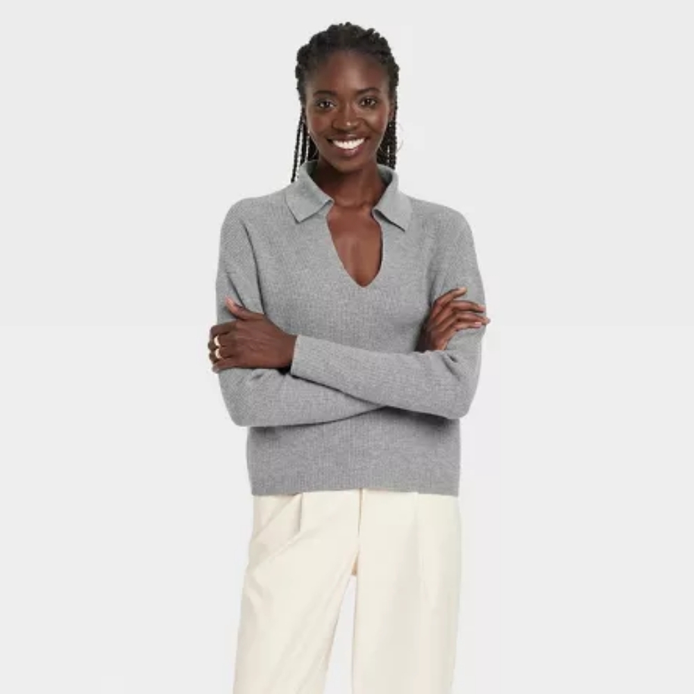 Target collared sweater